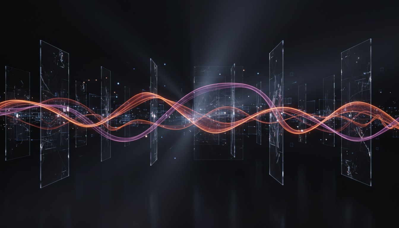 Inside the BDP Animations motion lab — abstract generated light trails